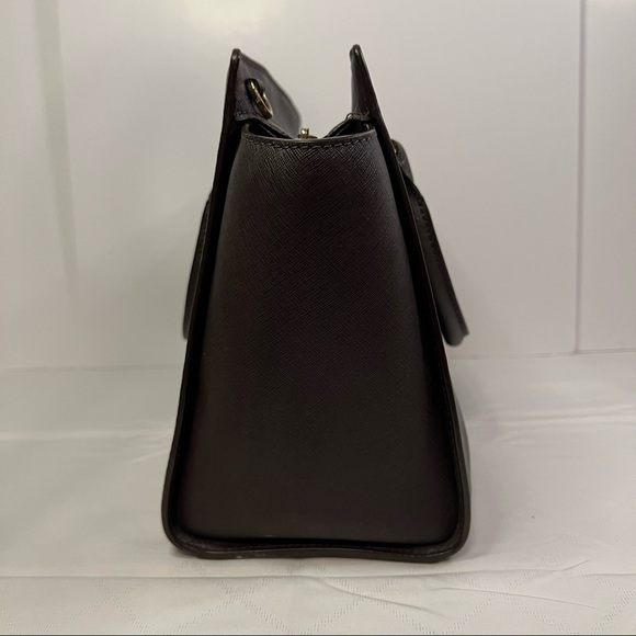 Michael Kors Selma Large Satchel Zip Top in Brown - Picture 4 of 16